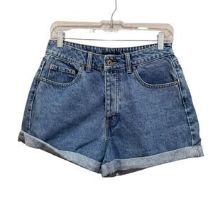 Forever 21 Cuffed Button Fly Denim Shorts Size 29